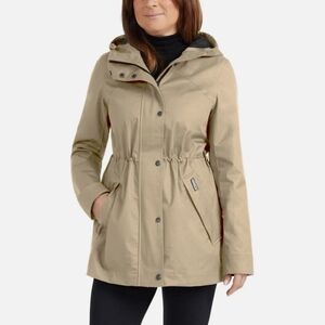 Hunter Women's Water Resistant Cotton Smock Rain Beige Size Medium NWT